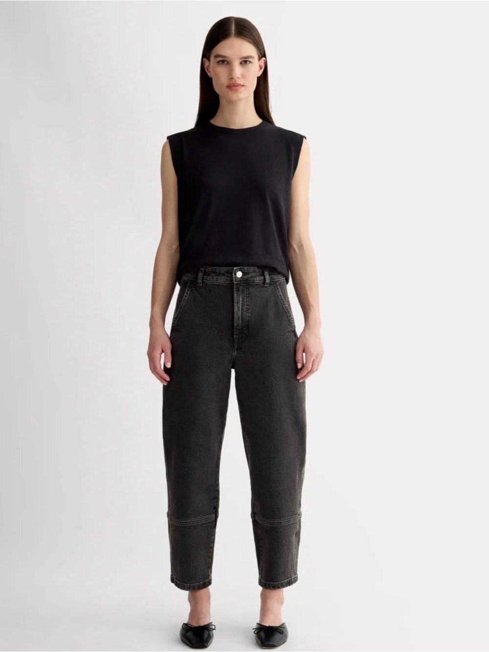 Everlane barrel leg pants